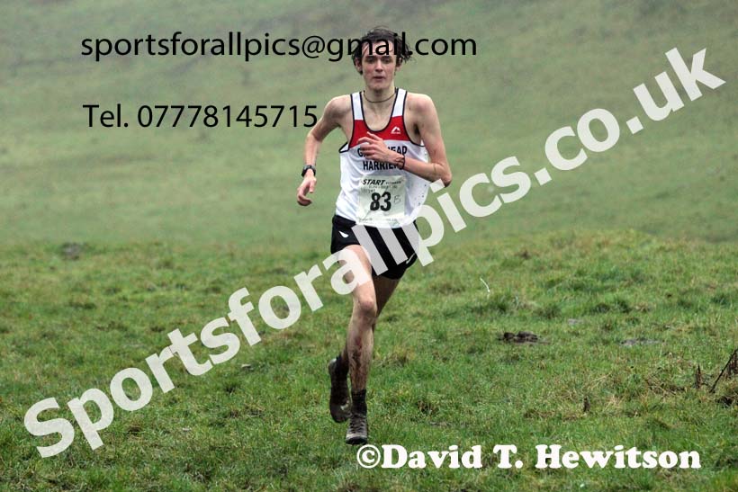Mens under-17s, NECAA Junior Cross Country Relays, Thornley Farm, Peterlee, Saturday, December 12th. Photo: David T. Hewitson/Sports for All Pics